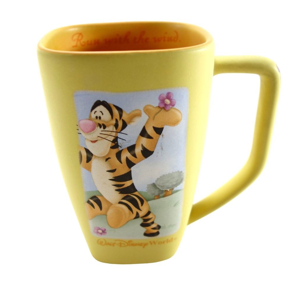 Walt Disney World Winnie the Pooh Tigger Yellow‎ Ceramic Coffee Cup Mug